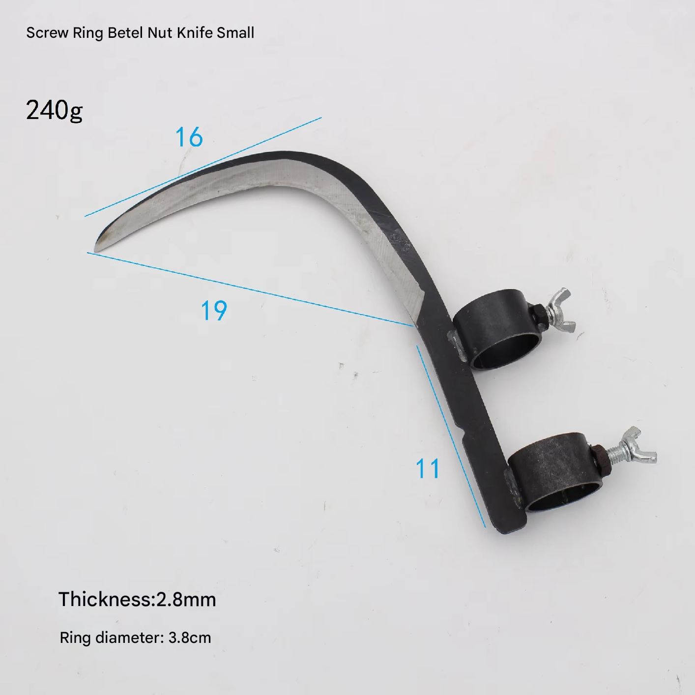 Strong Steel Grass Cutting Sharp Multi-Purpose Sickle Head | Bowlift