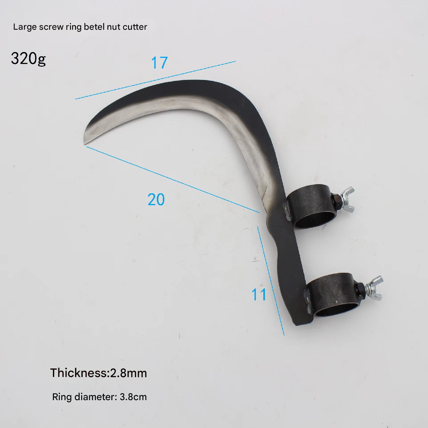 Strong Steel Grass Cutting Sharp Multi-Purpose Sickle Head | Bowlift