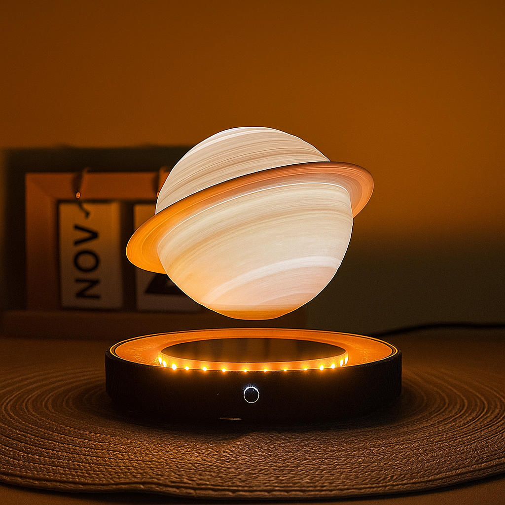 3D Saturn Space Lover Magnetic Levitating Lamp | Karnz