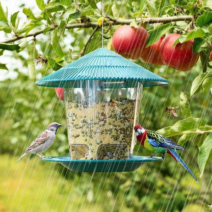 Skanto | Hanging Bird Feeder with Automatic Seed Dispenser