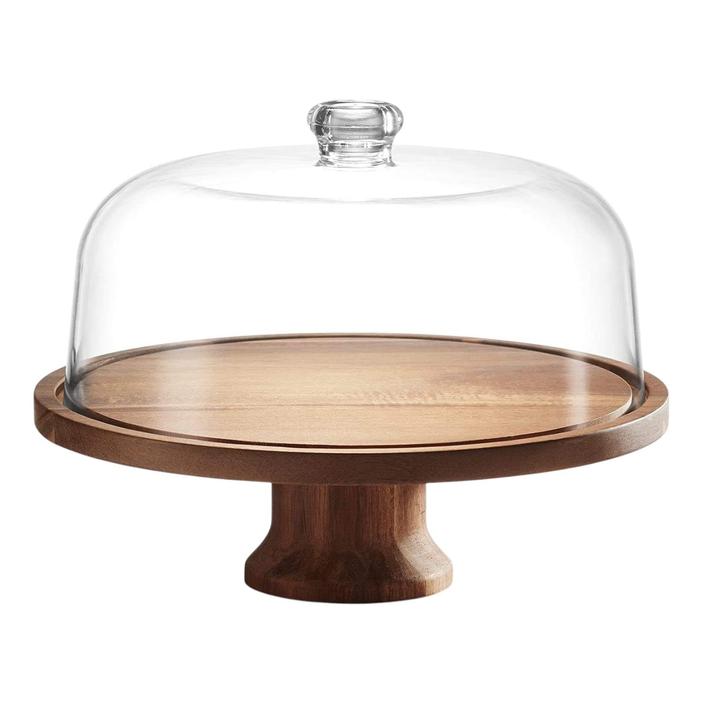 Skanto | Cake Stand Cake Plate Serving Platter, Acacia Wood