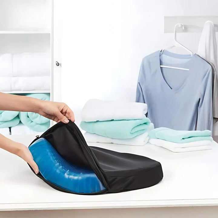 PressureFree Orthopedic Gel Seat Cushion – Breathable Honeycomb Design for Tailbone and Back Pain Relief | Skanto