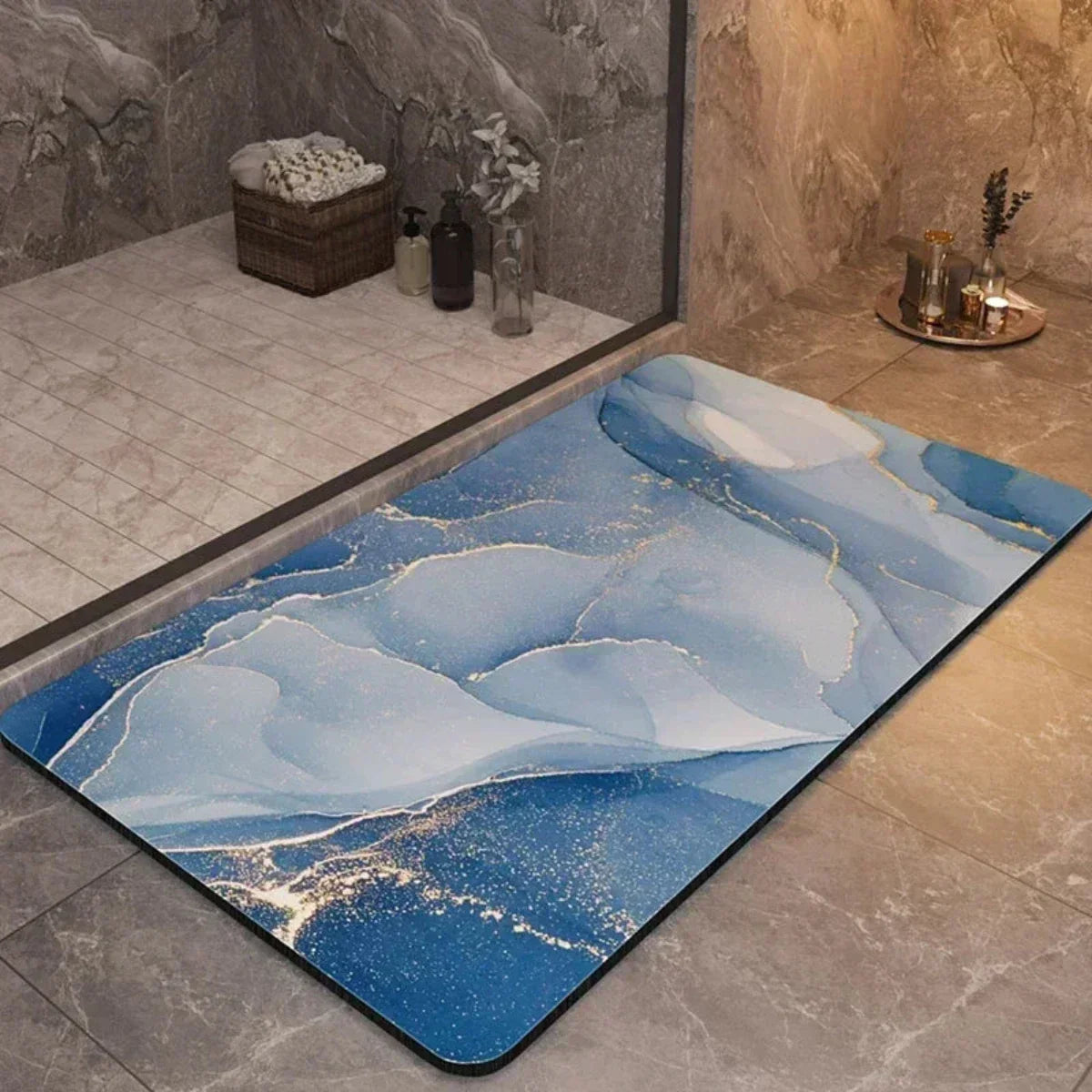 Skanto | Non-Slip and Ultra-Absorbent Bath Mat - Quick-Drying
