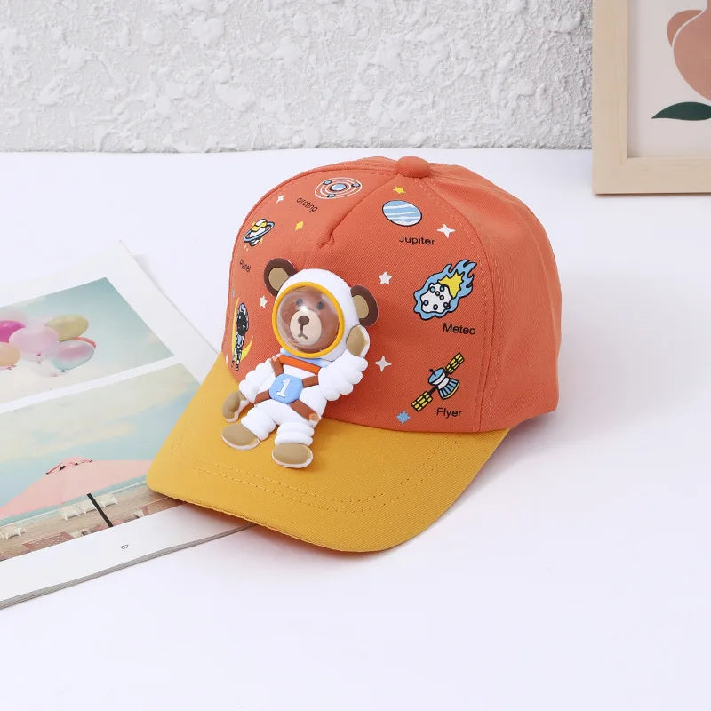 BowLift | Sunshine – Kids Baseball Cap with Bear and Planet Designs
