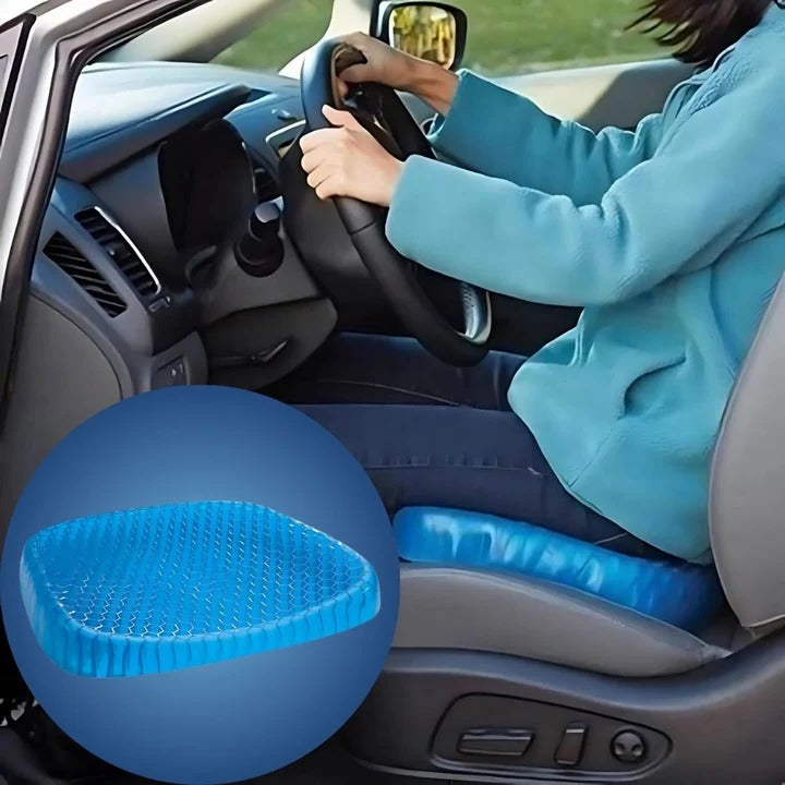 PressureFree Orthopedic Gel Seat Cushion – Breathable Honeycomb Design for Tailbone and Back Pain Relief | Skanto