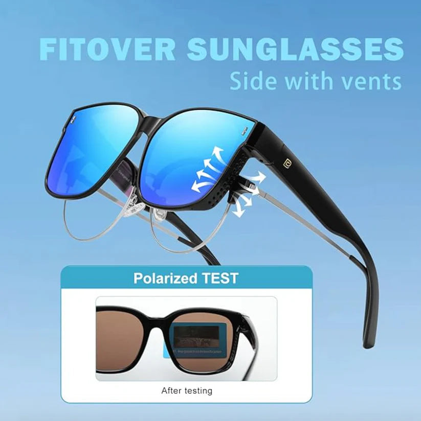 Sun protection that fits over sunglasses