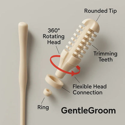 Compact nose trimmer with 360° rotatable head – Precise nasal grooming for men and women