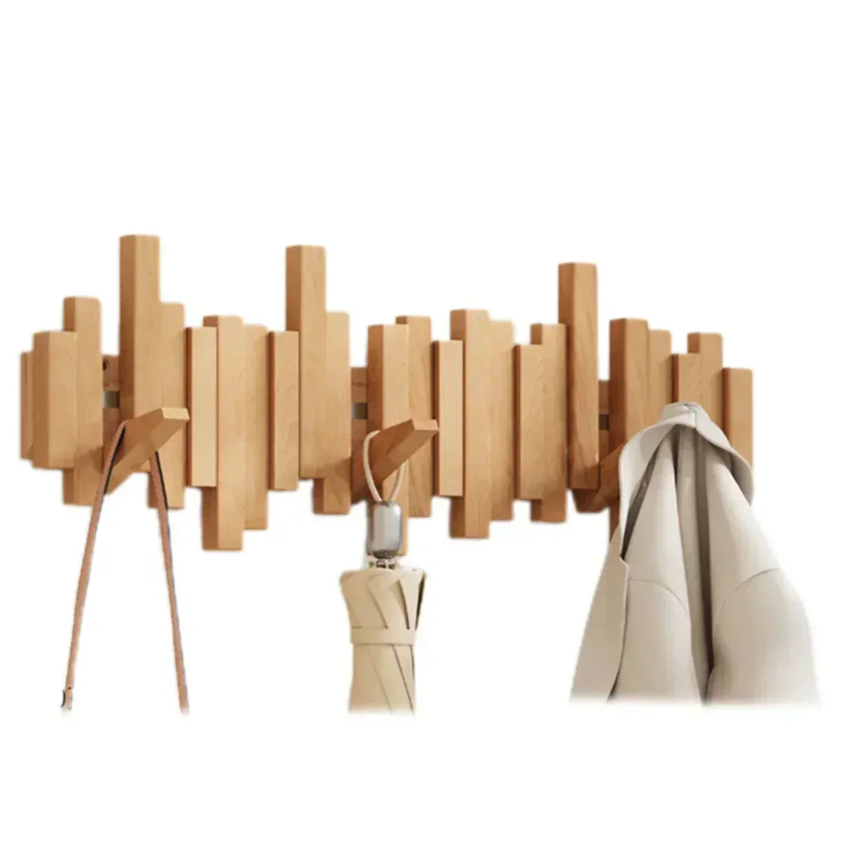 BowLift | -Wall cladding made of piano wood – Practical and elegant for organizing your entrance