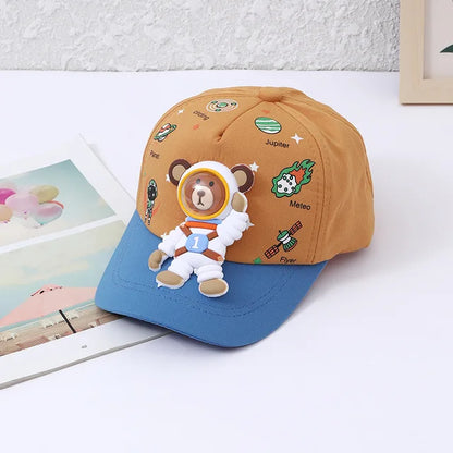 BowLift | Sunshine – Kids Baseball Cap with Bear and Planet Designs