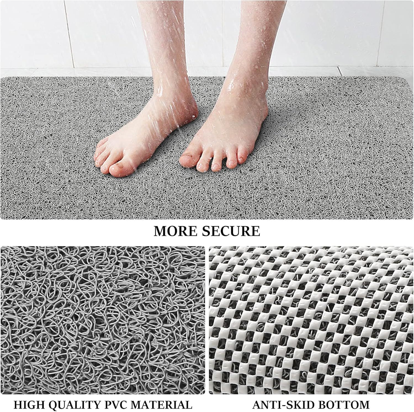 Kalsten | Shower Mat Non Slip Anti Mold Quick Drying