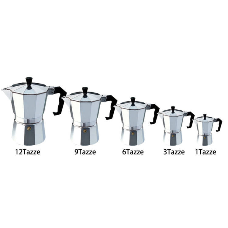 Brehn | Classic Italian stovetop espresso makers - 12 cups Moka pot