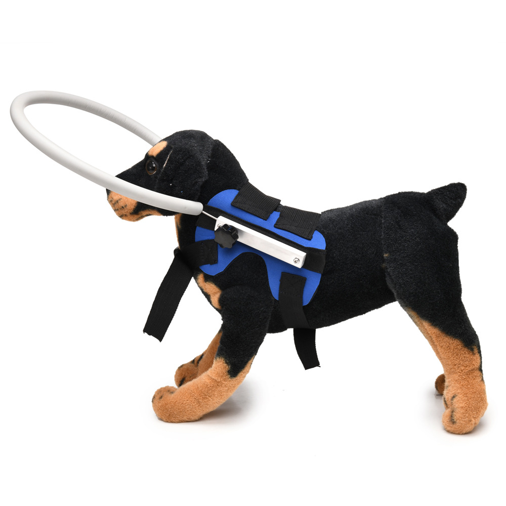 Dog harness with guide dog bumper ring