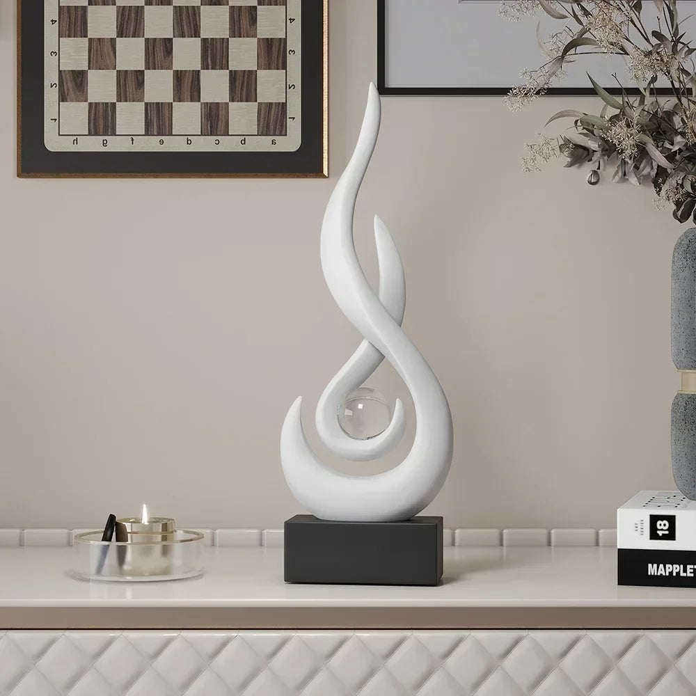 BowLift | Serenity Abstract Sculpture – Modern Artistic Home Decor Accent Piece