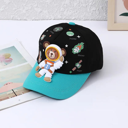 BowLift | Sunshine – Kids Baseball Cap with Bear and Planet Designs