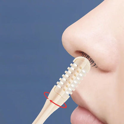 Compact nose trimmer with 360° rotatable head – Precise nasal grooming for men and women