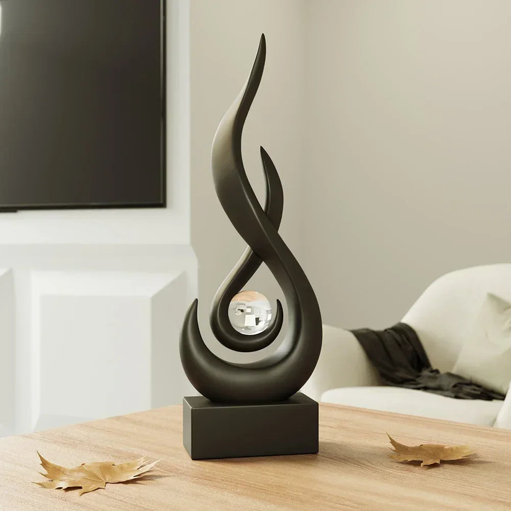 BowLift | Serenity Abstract Sculpture – Modern Artistic Home Decor Accent Piece