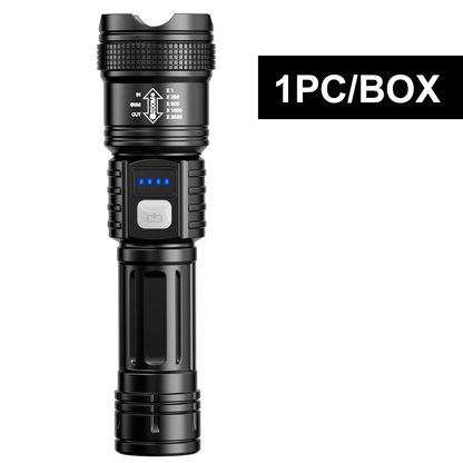 Skanto | LED Flashlight with Zoom and Power Bank
