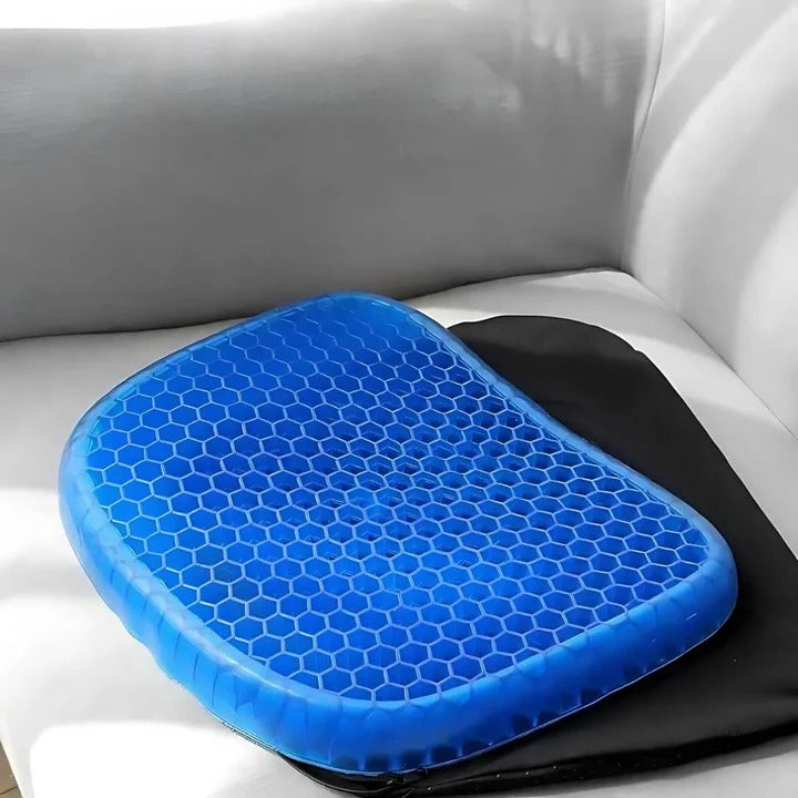 BowLift | PressureFree Orthopedic Gel Seat Cushion – Breathable Honeycomb Design for Tailbone and Back Pain Relief