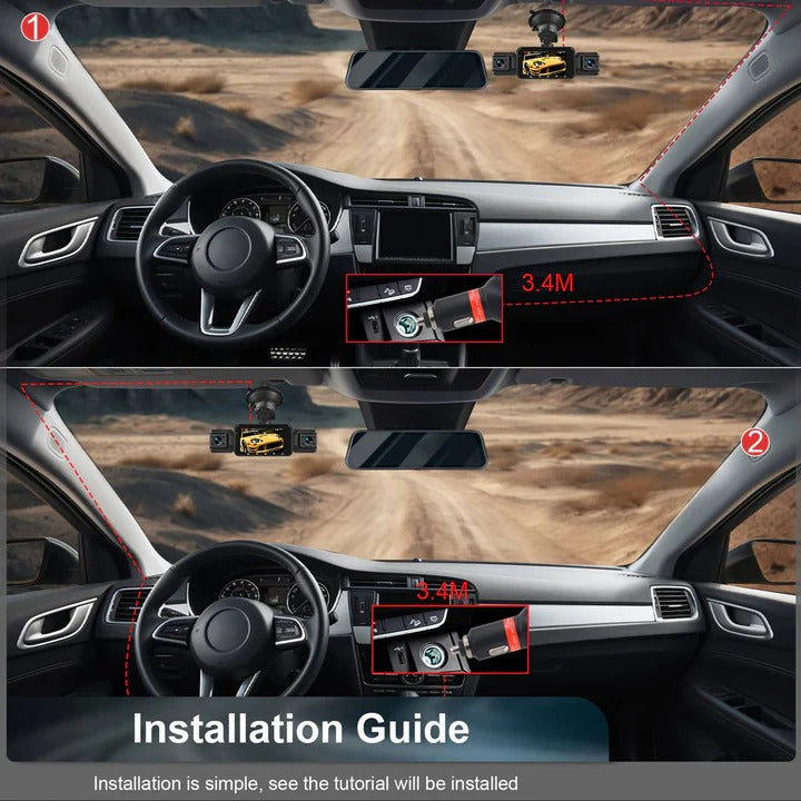 Skanto | Smart Car Dash Camera System with Night Vision and WiFi