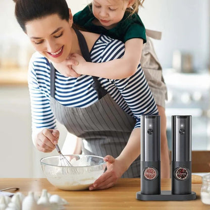 Skanto | Elegant Electric Salt & Pepper Grinder with Rechargeable Battery