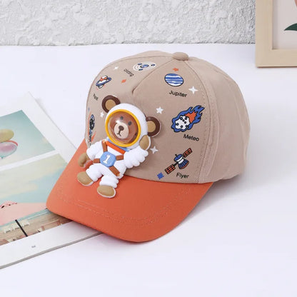BowLift | Sunshine – Kids Baseball Cap with Bear and Planet Designs