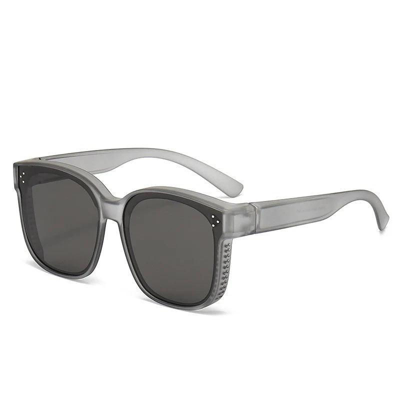 Sun protection that fits over sunglasses