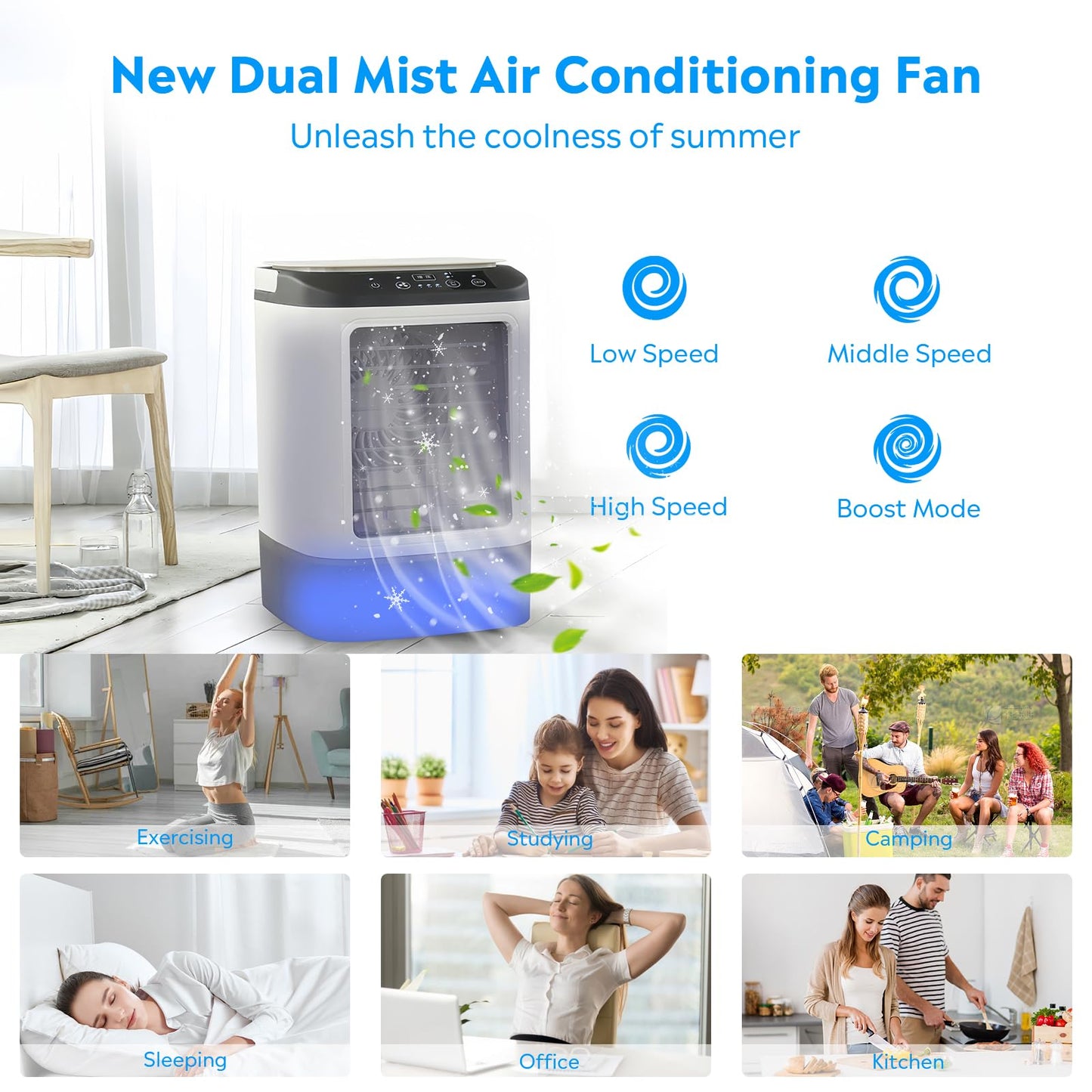 Brehn | 4-in-1 Mini portable air conditioner