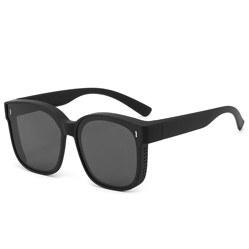 Sun protection that fits over sunglasses