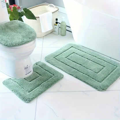 BowLift | SoftStep Luxe Bath Mat Set – Non-Slip, Quick-Drying and Washable