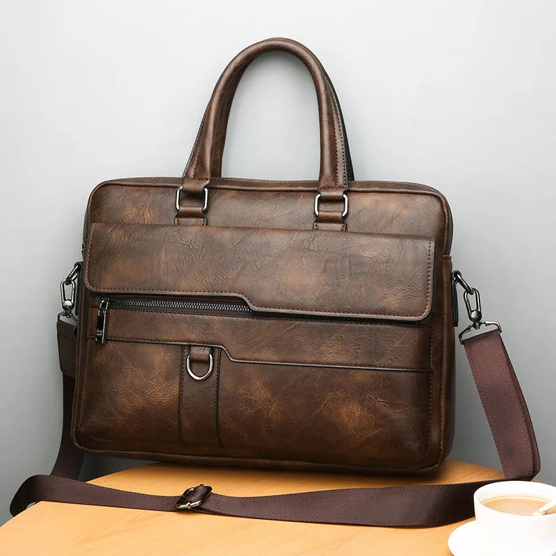 BowLift | Benedicto – Stylish Genuine Leather Shoulder Bag for Men | Classic Crossbody Satchel for Daily Use