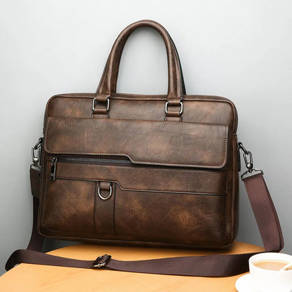 BowLift | Benedicto – Stylish Genuine Leather Shoulder Bag for Men | Classic Crossbody Satchel for Daily Use
