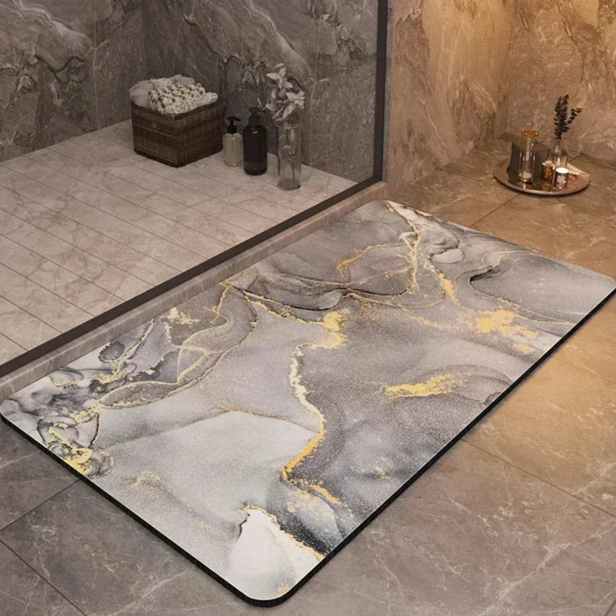 Skanto | Anti-Slip Quick Dry Bath Mat – Ultra Absorbent Design
