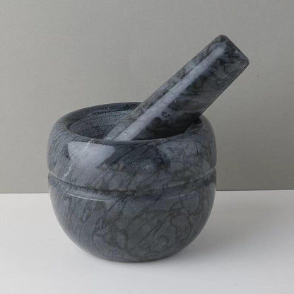 Skanto | Marble Mortar and Pestle; Size: 13*13*9cm; Pestle: R5*15cm;