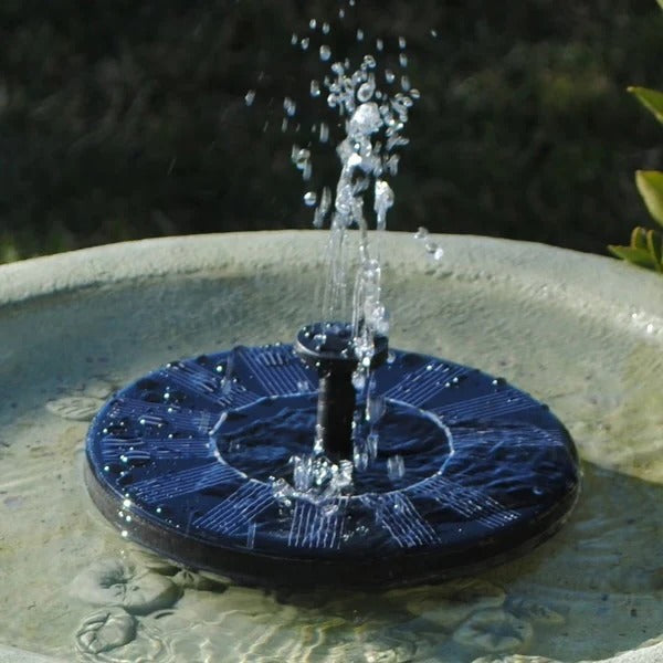 Solar garden fountain