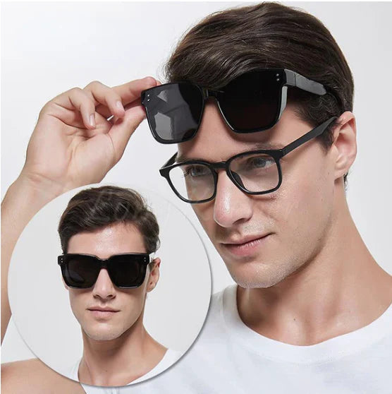 Sun protection that fits over sunglasses