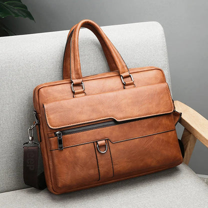 BowLift | Benedicto – Stylish Genuine Leather Shoulder Bag for Men | Classic Crossbody Satchel for Daily Use