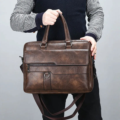 BowLift | Benedicto – Stylish Genuine Leather Shoulder Bag for Men | Classic Crossbody Satchel for Daily Use