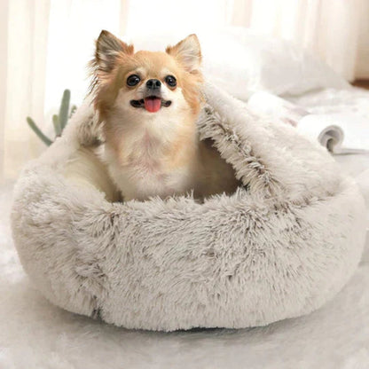 Skanto | Cozy Cave Pet Bed | Calming and Comfortable Dog Bed for Deep Relaxation