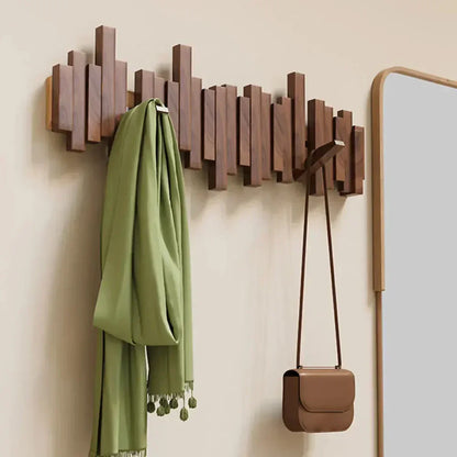 BowLift | -Wall cladding made of piano wood – Practical and elegant for organizing your entrance