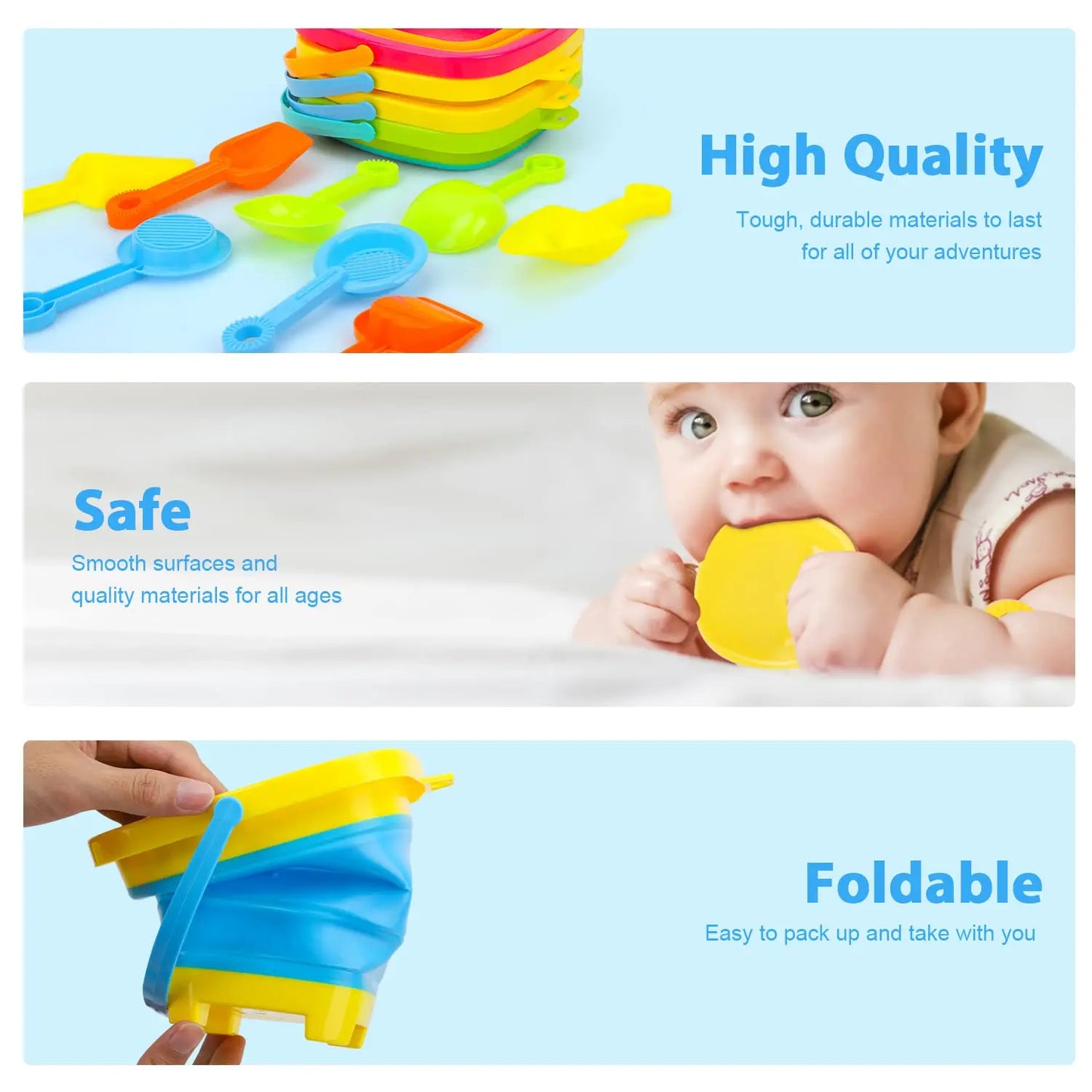 BowLift | Foldable Holiday Fun – Foldable Bucket for Children with Carrying Handle