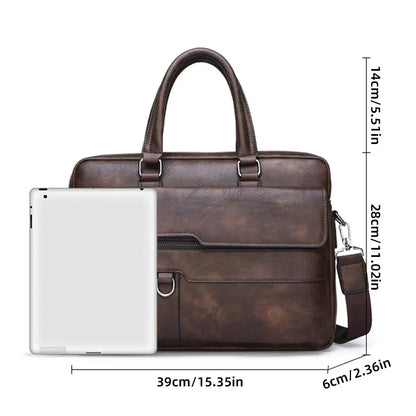 BowLift | Benedicto – Stylish Genuine Leather Shoulder Bag for Men | Classic Crossbody Satchel for Daily Use