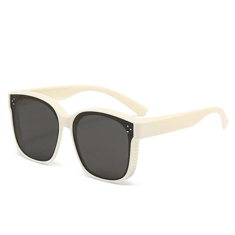 Sun protection that fits over sunglasses