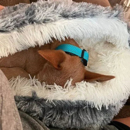 Skanto | Cozy Cave Pet Bed | Calming and Comfortable Dog Bed for Deep Relaxation
