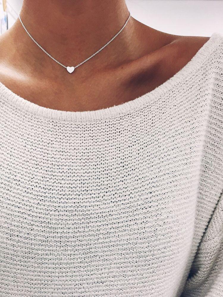 Simple Heart Choker | Skanto