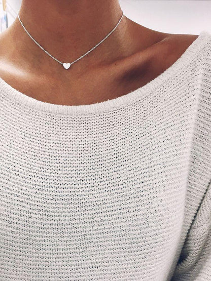 Simple Heart Choker | Skanto