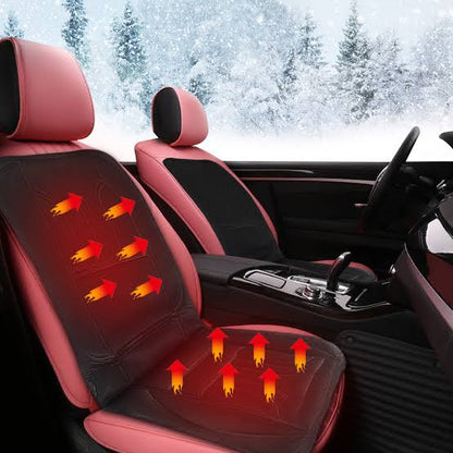 Skanto | HeatRide Heated Seat Cover for Car Seat – 12V Memory Foam Seat and Back Warmer