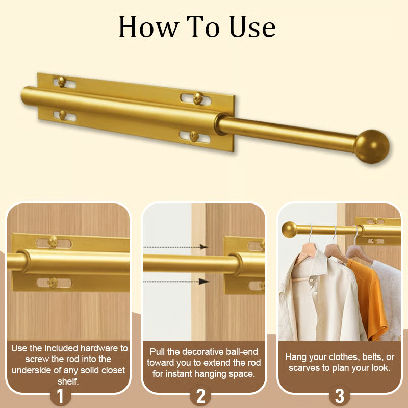 LuxHanger Valet Rod System for the Wardrobe | Bowlift