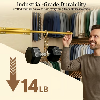 LuxHanger Valet Rod System for the Wardrobe | Bowlift