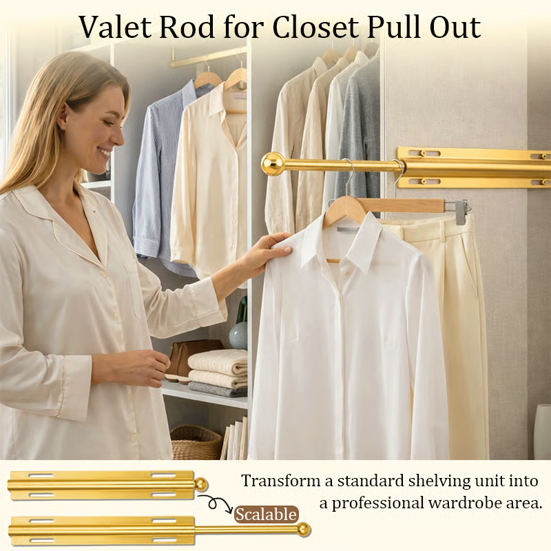 LuxHanger Valet Rod System for the Wardrobe | Bowlift