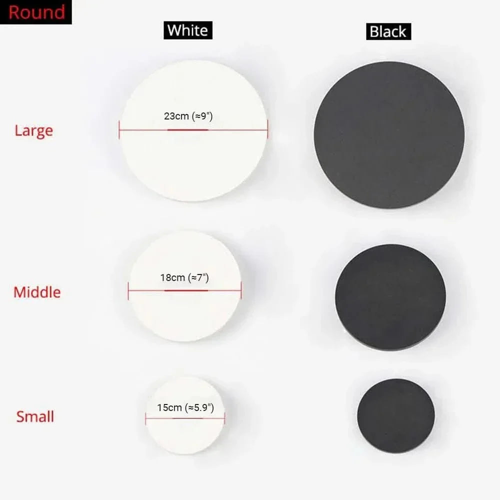 BowLift | Minimalist LED wall light in round or square, IP65